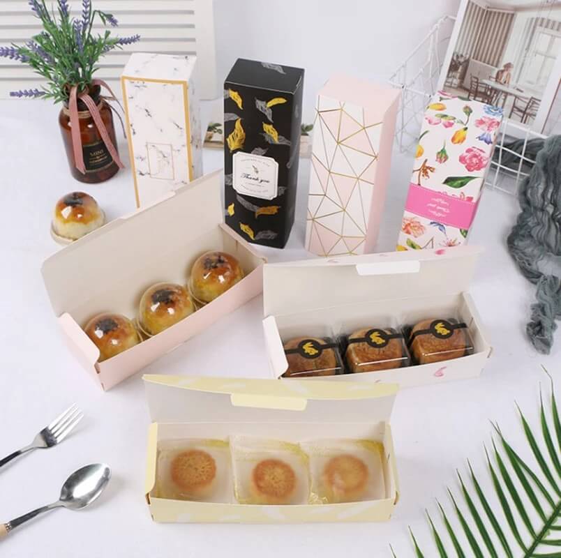 Paquet de 6 mini bo?tes à gateaux Emballage de bo?tes à patisseries Emballage